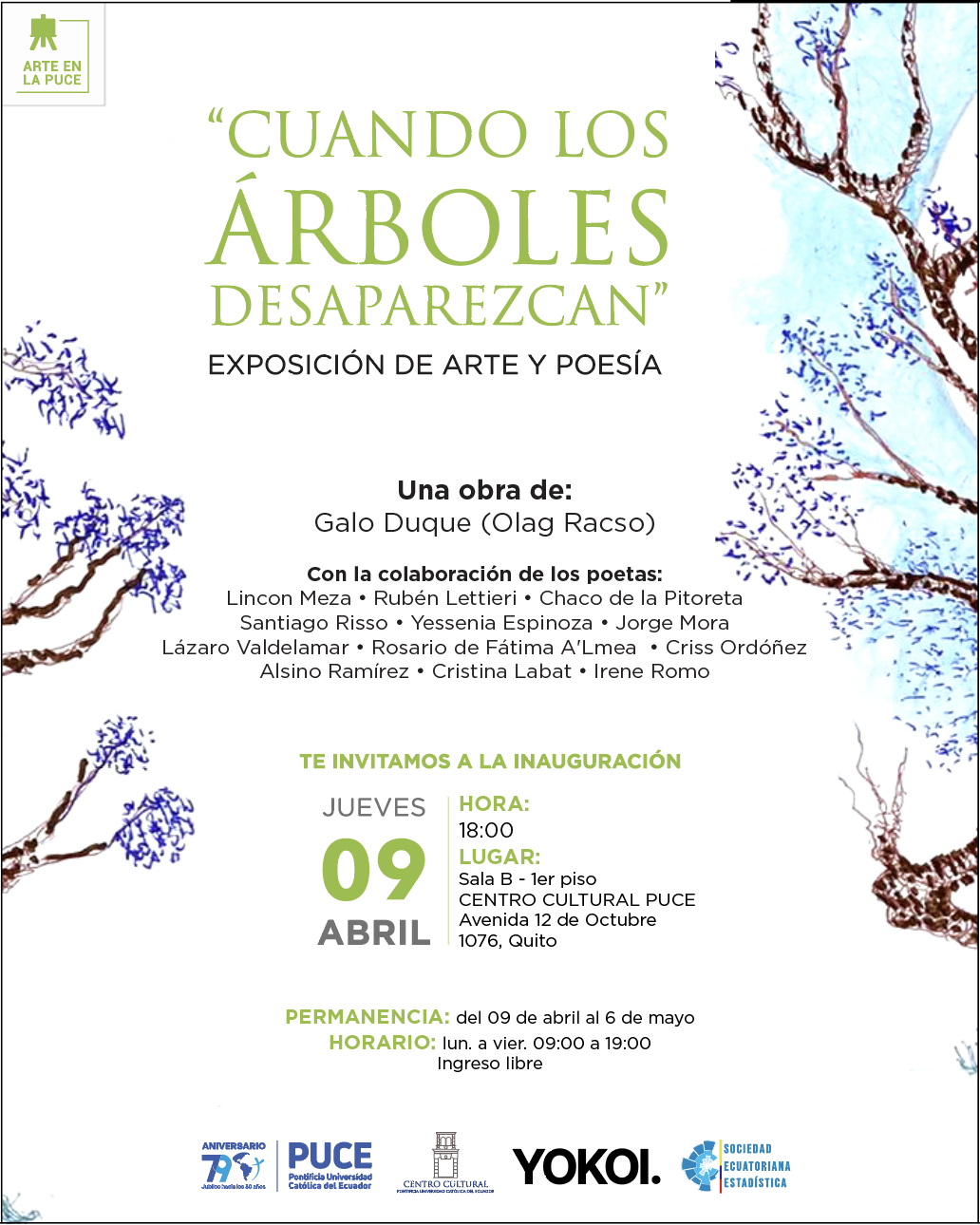 Inauguración exposición: Cuando los árboles desaparezcan
