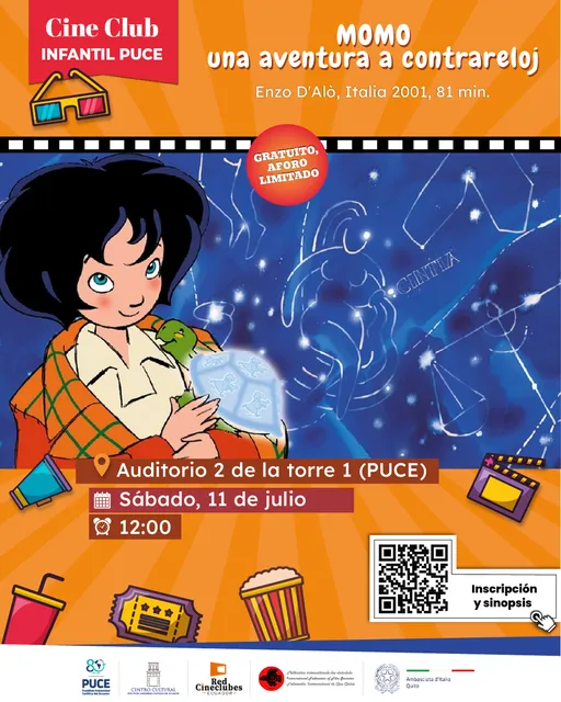 Cine club infantil PUCE presenta película: Momo